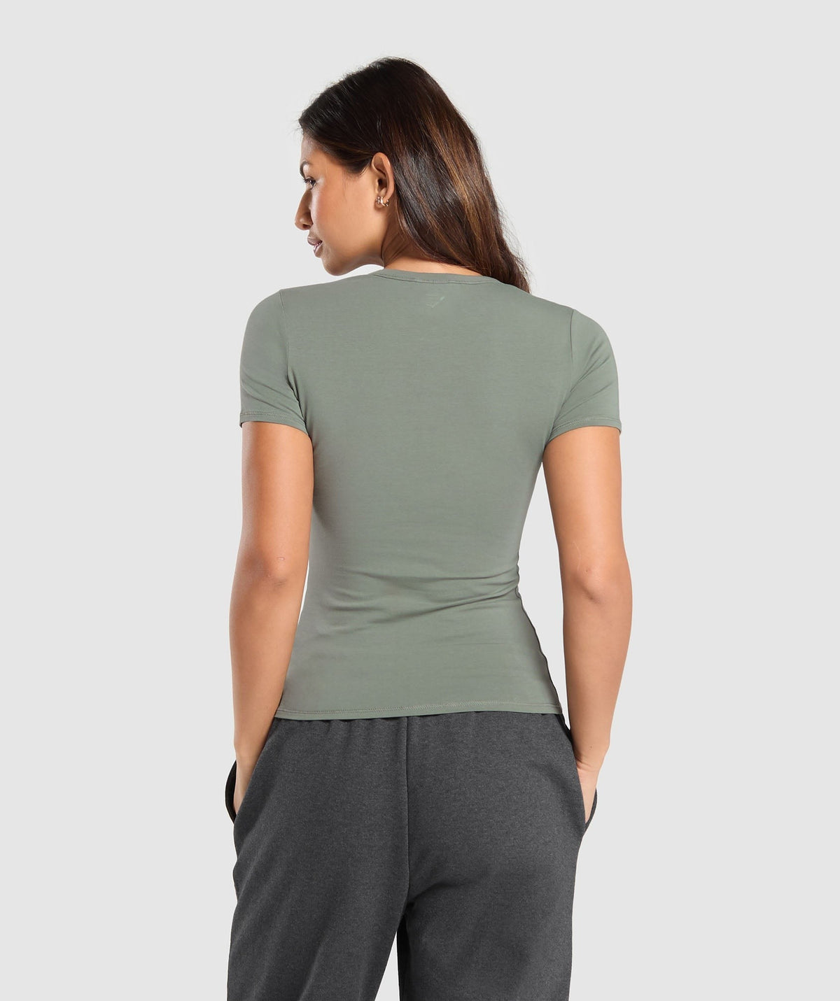 Gymshark Cotton Tee - Unit Green