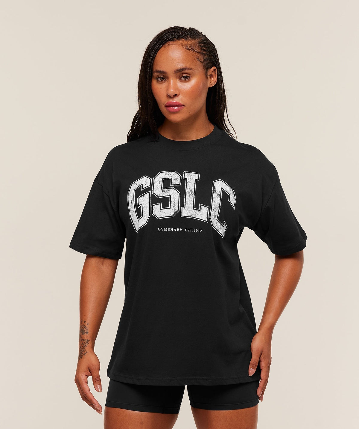 Gymshark GSLC Lifting Club Short Sleeve Tee - Black