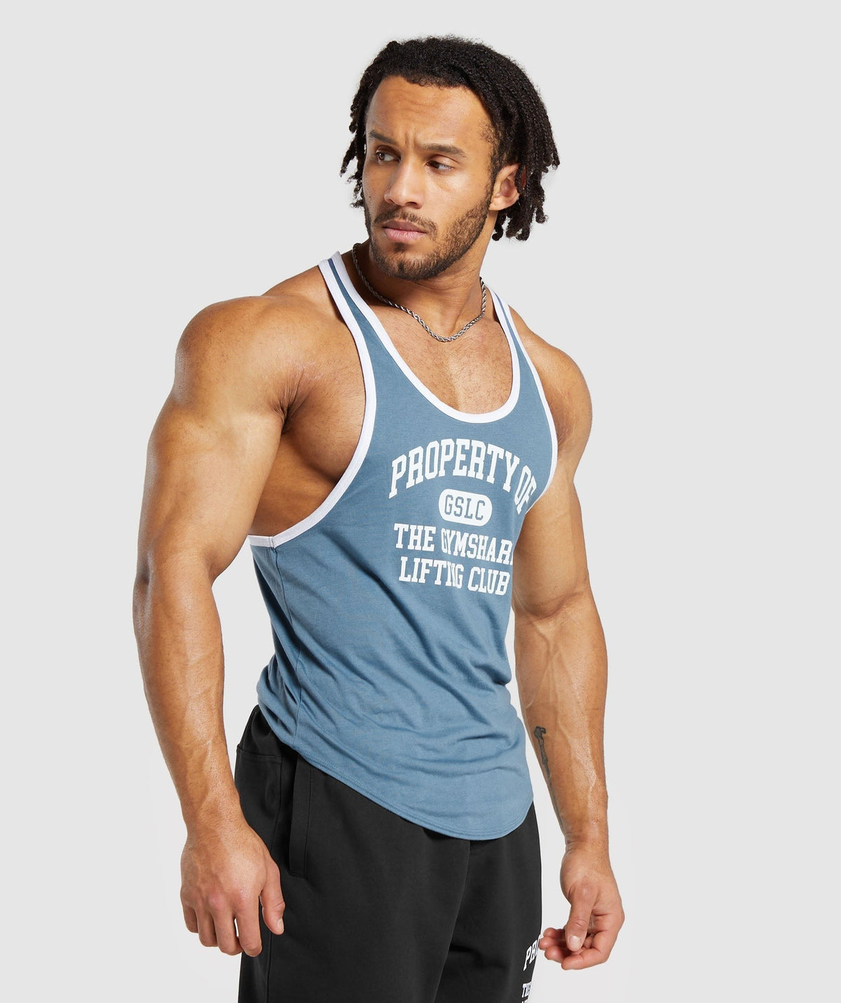 Gymshark Property Of Stringer - Faded Blue