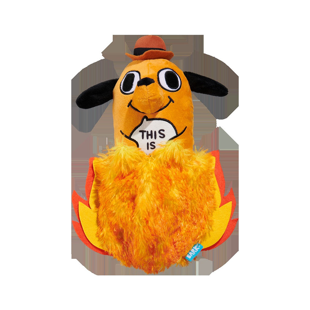 This is Fine Plush Multi-Part + Enrichment Dog Toy
