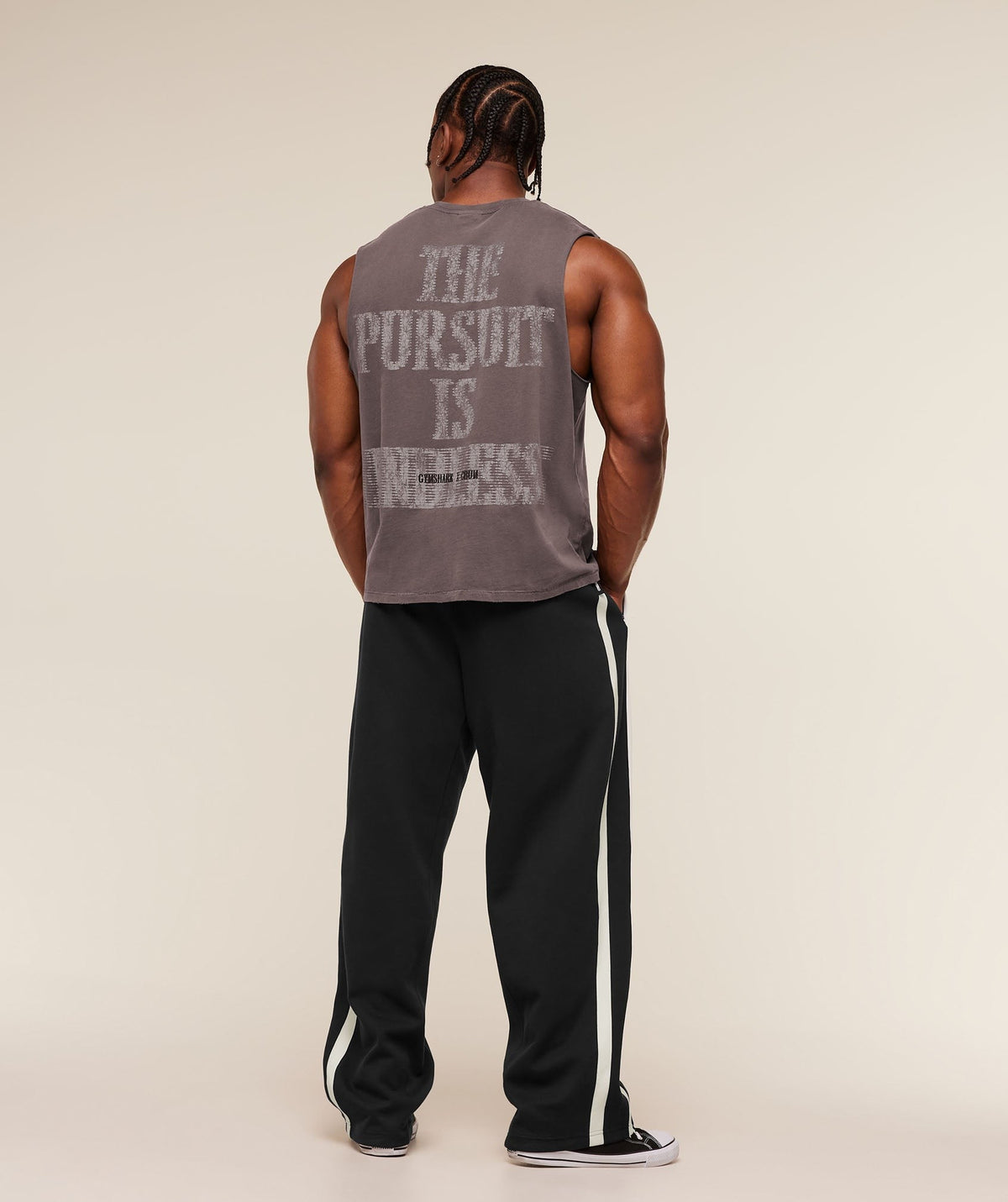 Gymshark x CBUM Washed Sleeveless Tee - Greyed Purple