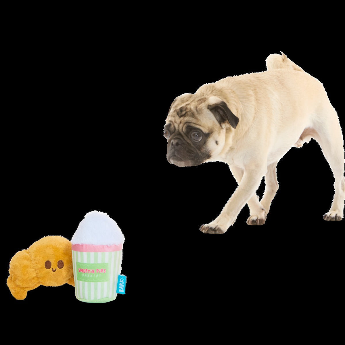 Ooh-la-la-latte Plush Multi-Part Dog Toy