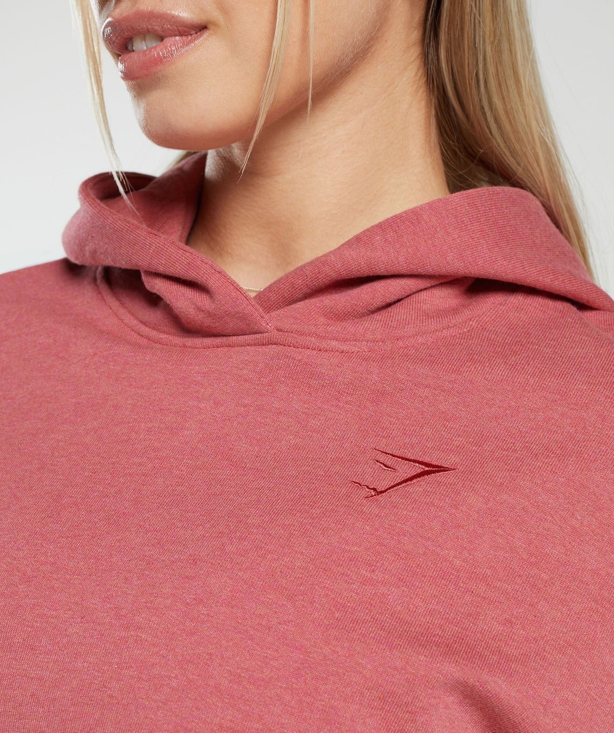 Gymshark Rest Day Sweats Hoodie - Bros Heritage Pink Marl