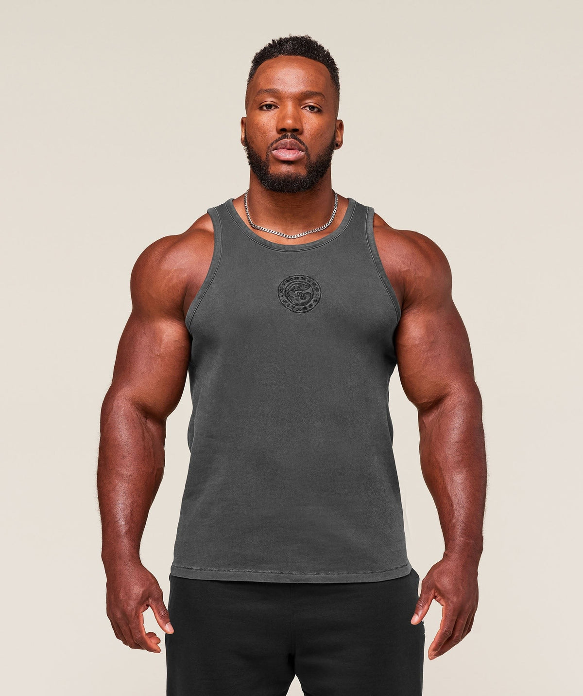 Gymshark Premium Legacy Tank - Black/Pigment Dye