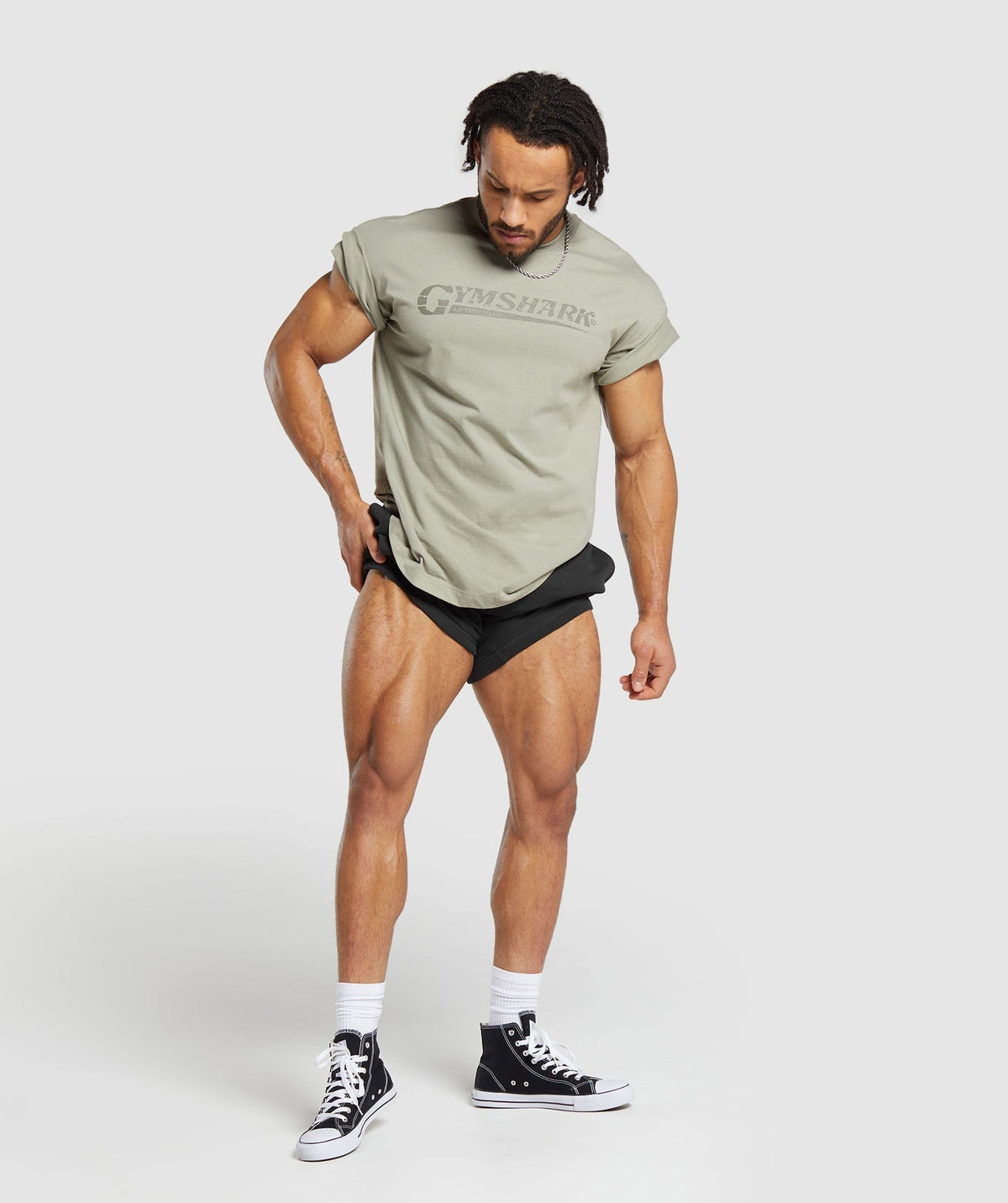 Gymshark Pump Cover Tee - Chalk Green