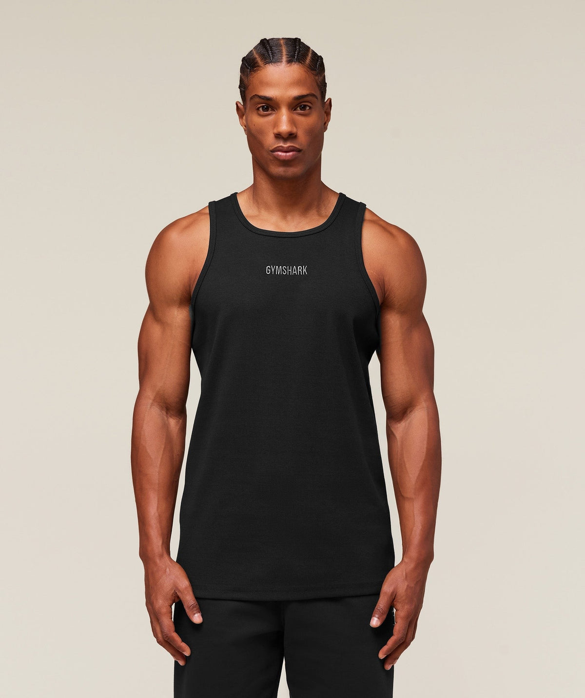 Gymshark Premium Ribbed Tank - Black