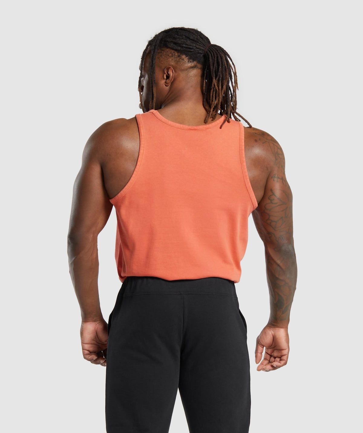 Gymshark Premium Legacy Tank - Muted Orange/Pigment Dye