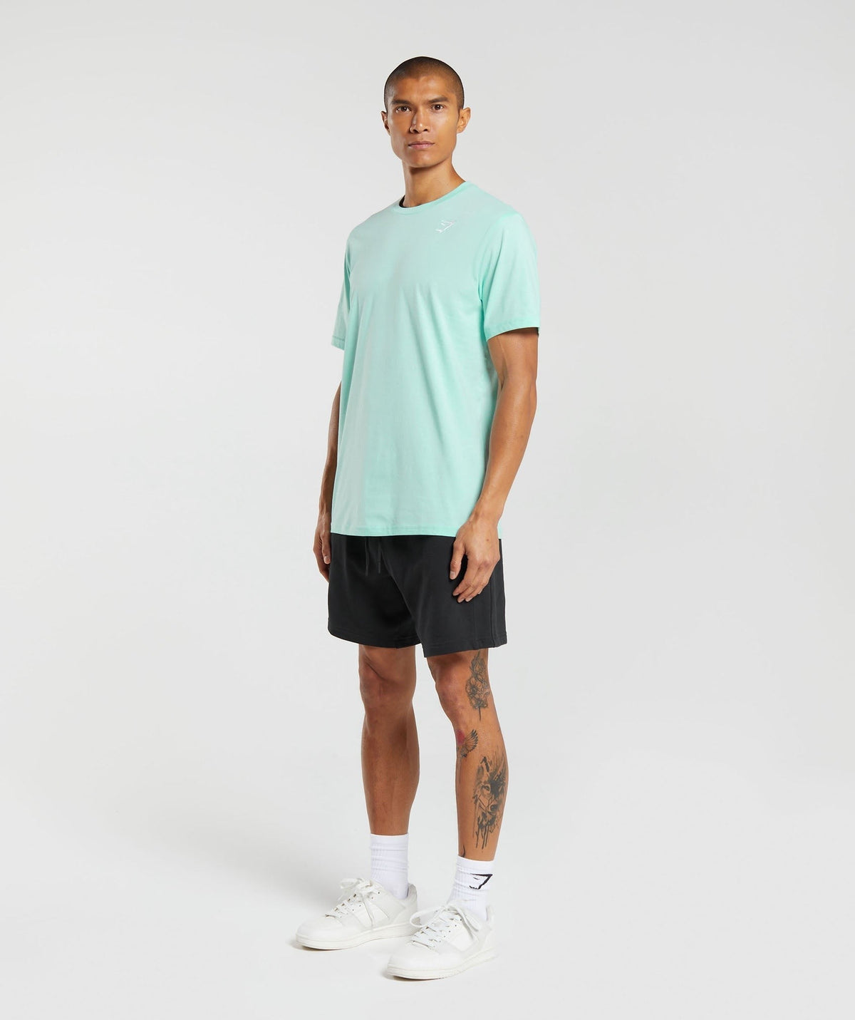 Gymshark Crest Tee - Serene Blue