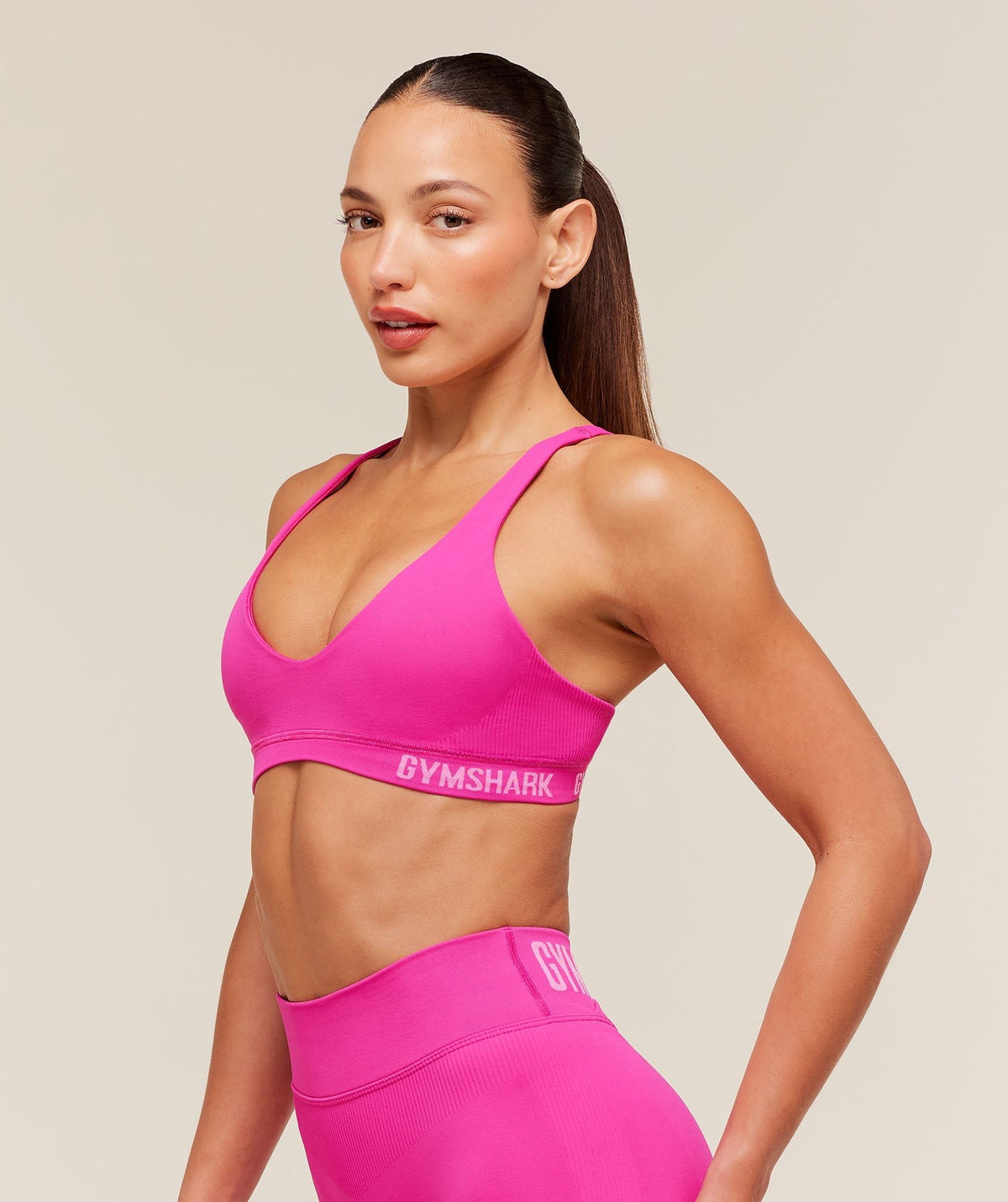 Gymshark Flex V4 Sports Bra - Super-Set Pink/P310
