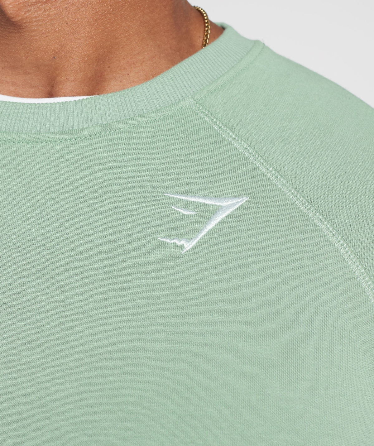 Gymshark Crest Crew - Desert Sage Green