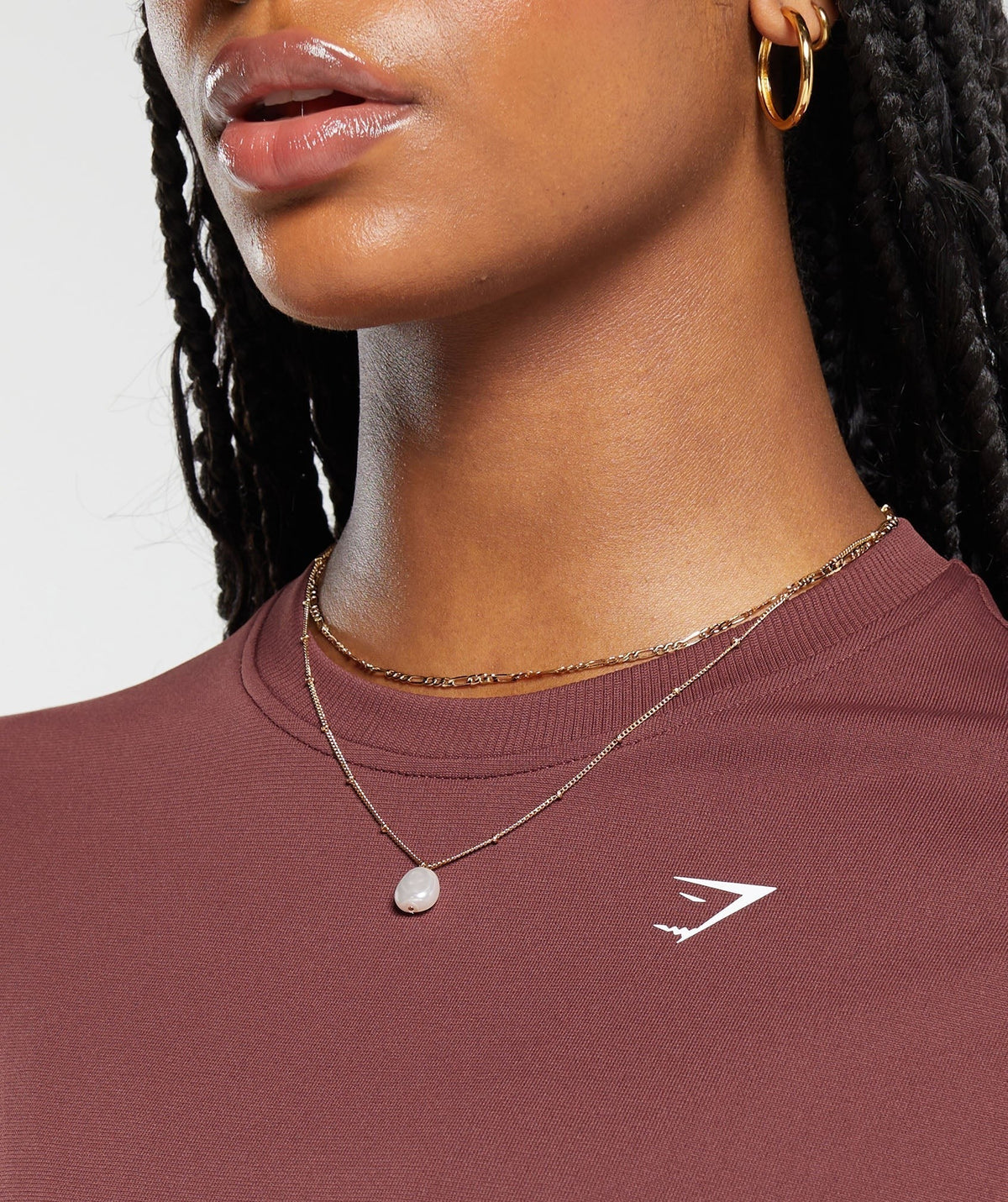 Gymshark Everyday Seamless Tee - Burgundy Brown