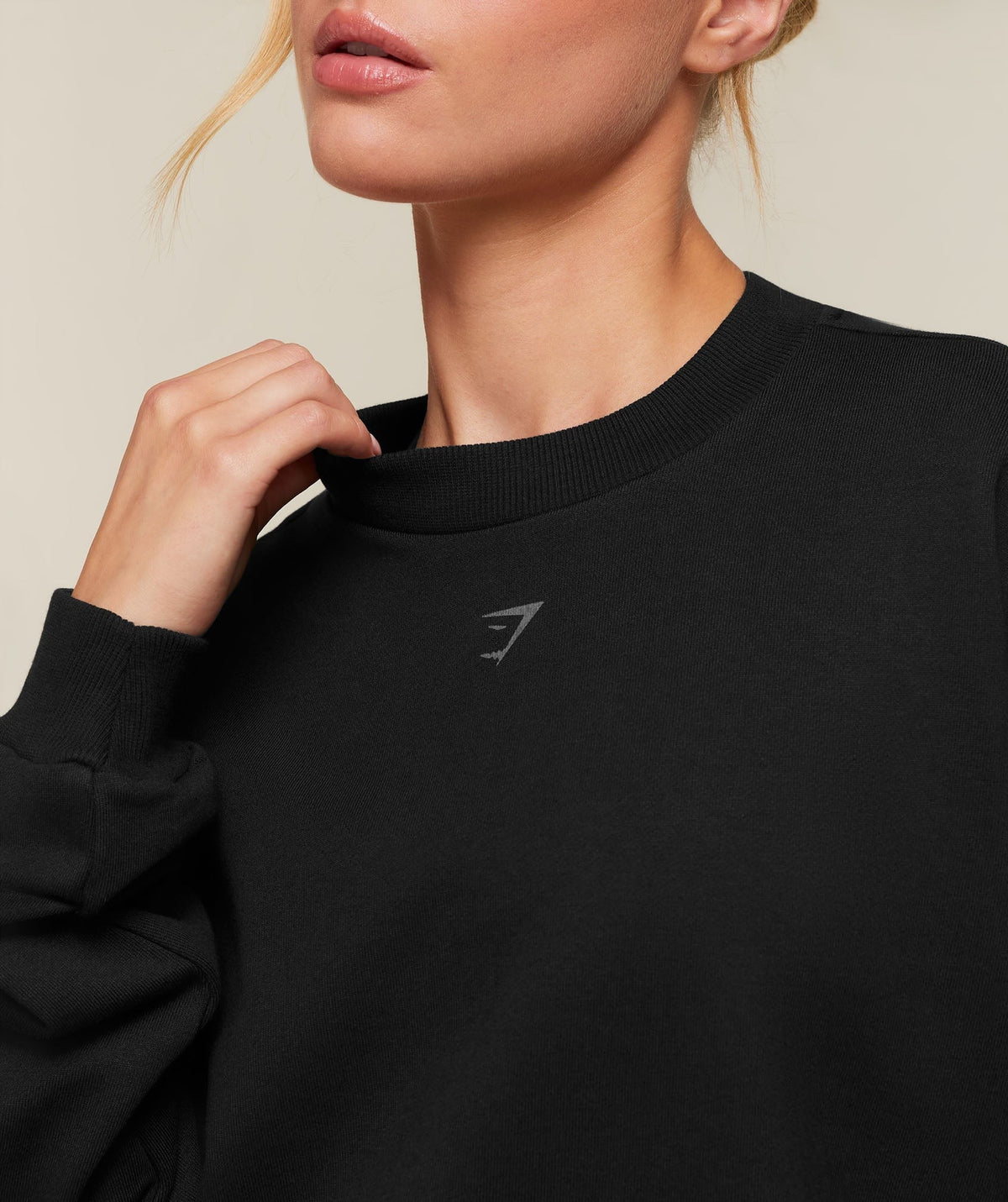 Gymshark For The Ones Who Show Up Graphic Sweatshirt - Black