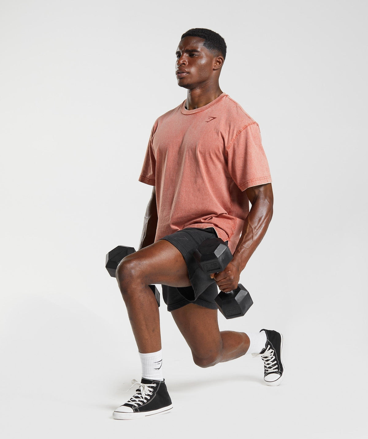 Gymshark Power Washed Tee - Brown
