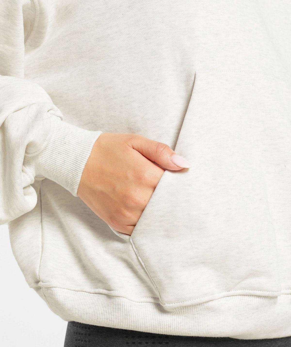 Gymshark Rest Day Sweats 1/2 Zip Pullover - White