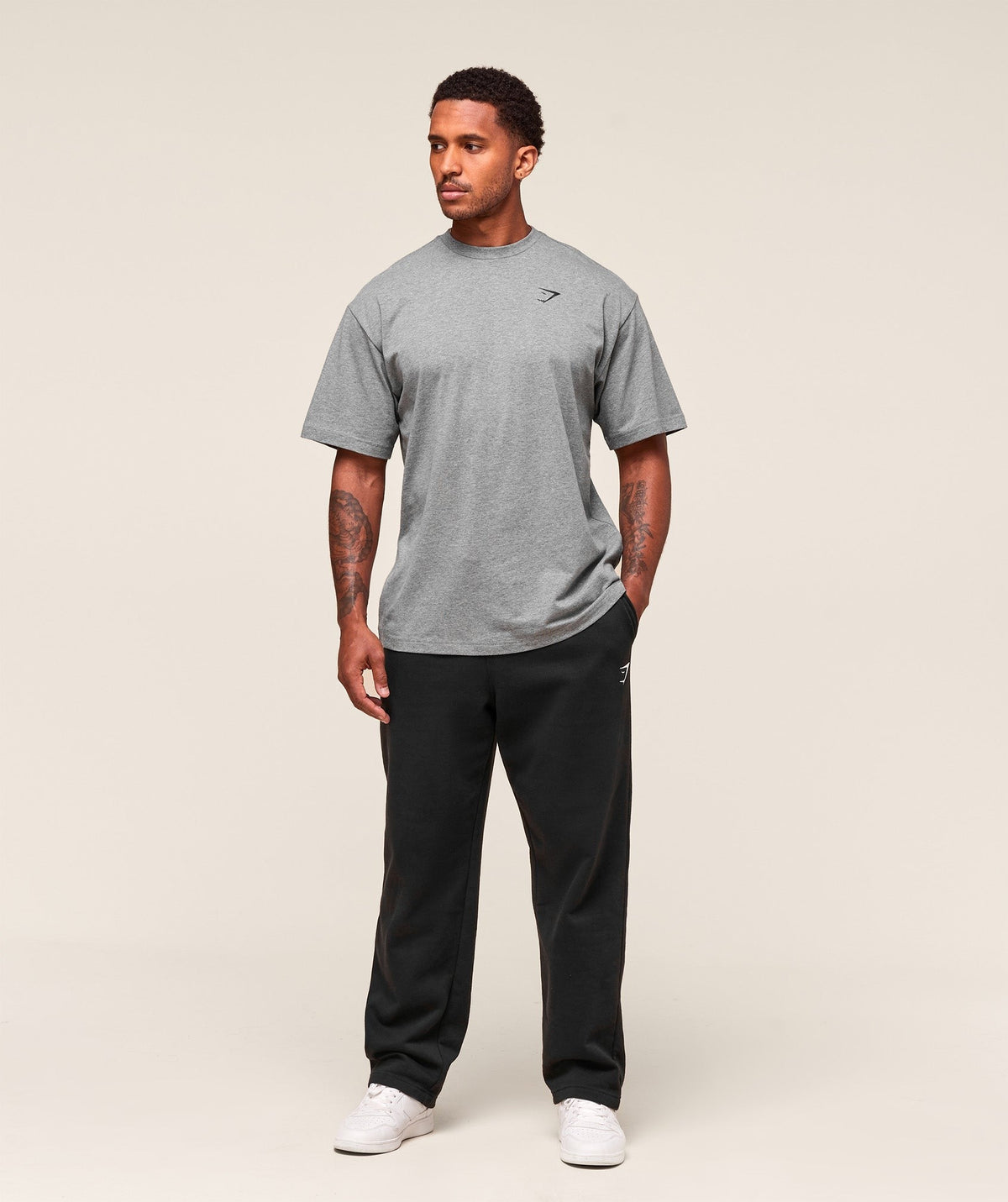 Gymshark Essential Short Sleeve Tee - Charcoal Grey Marl
