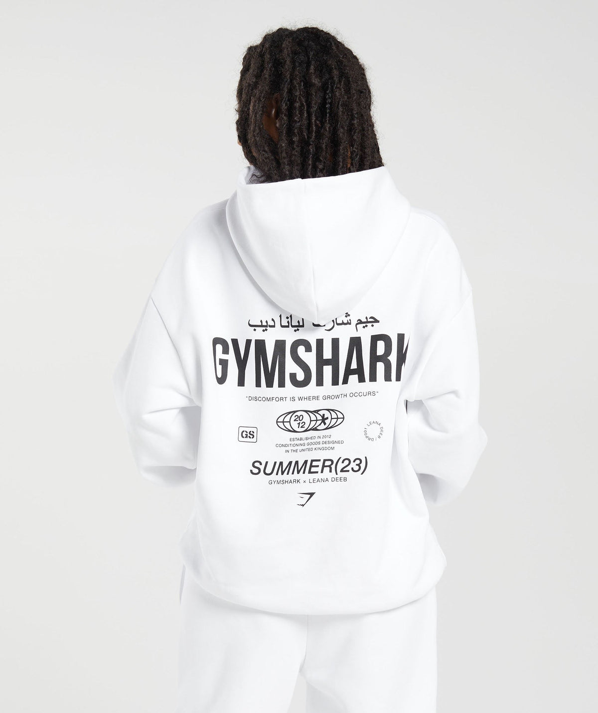 Gymshark x Leana Deeb Oversized Hoodie - White