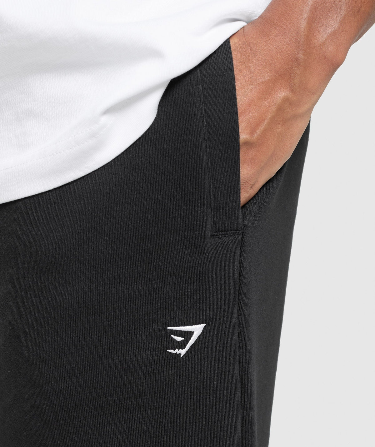 Gymshark Rest Day Essentials Straight Leg Joggers - Black