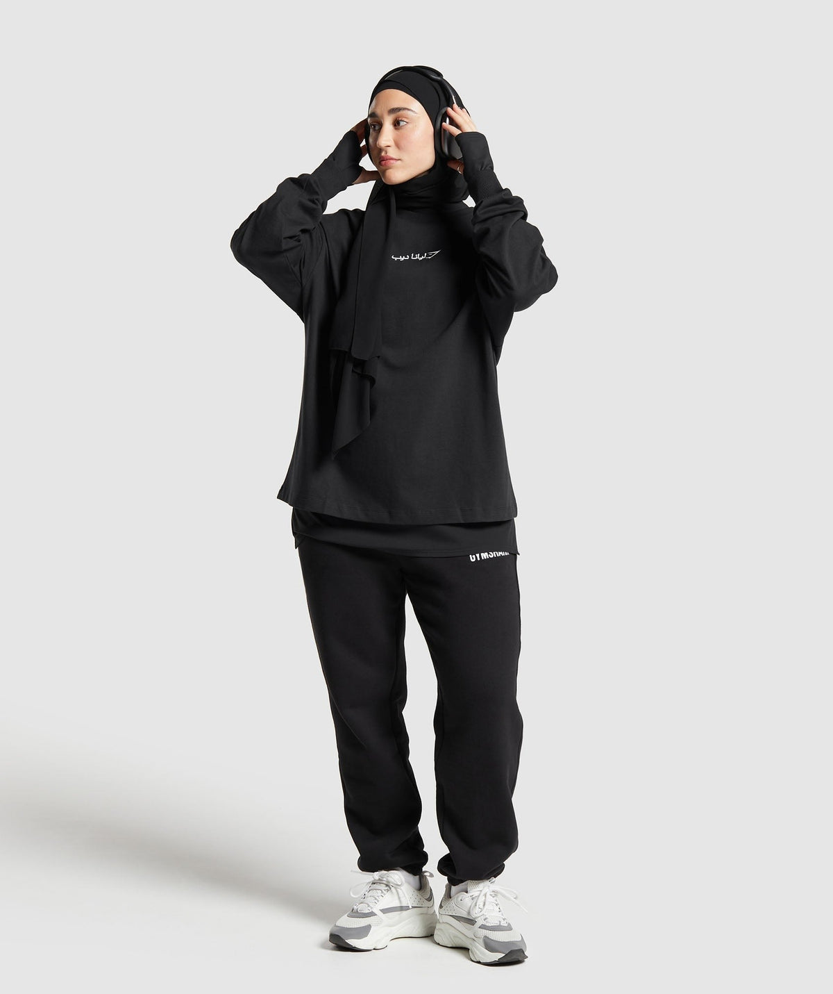 Gymshark X Leana Deeb Oversized Long Sleeve Top - Black