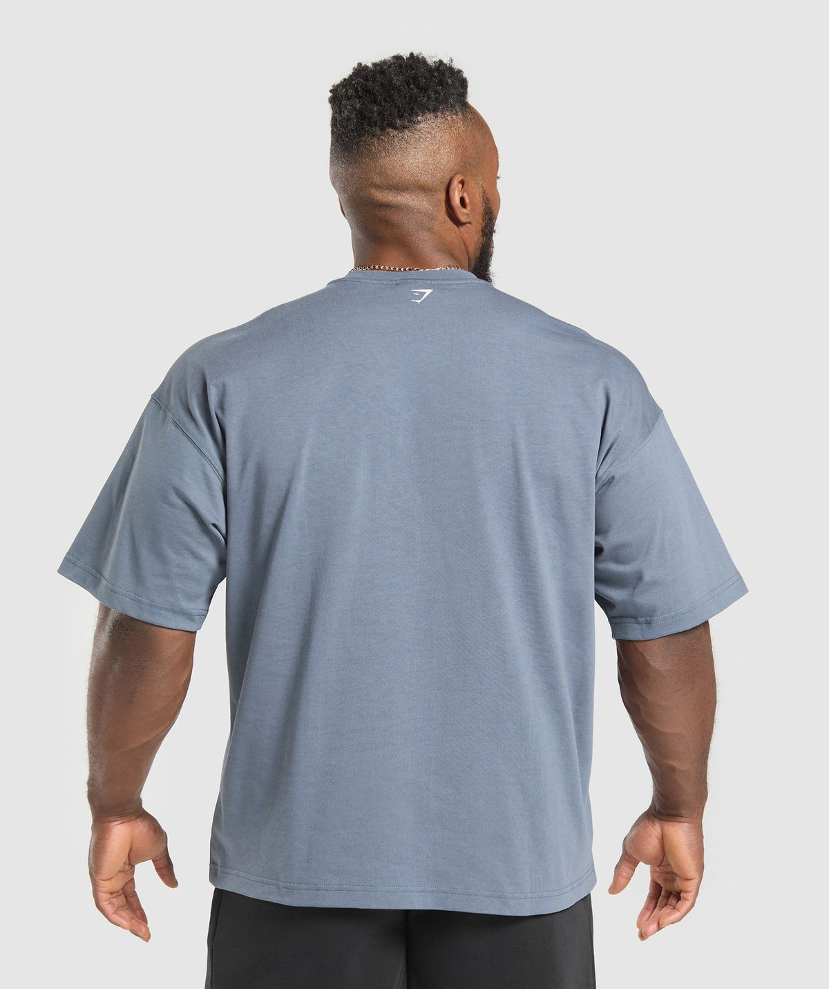 Gymshark Doberman Graphic Tee - Iron Blue