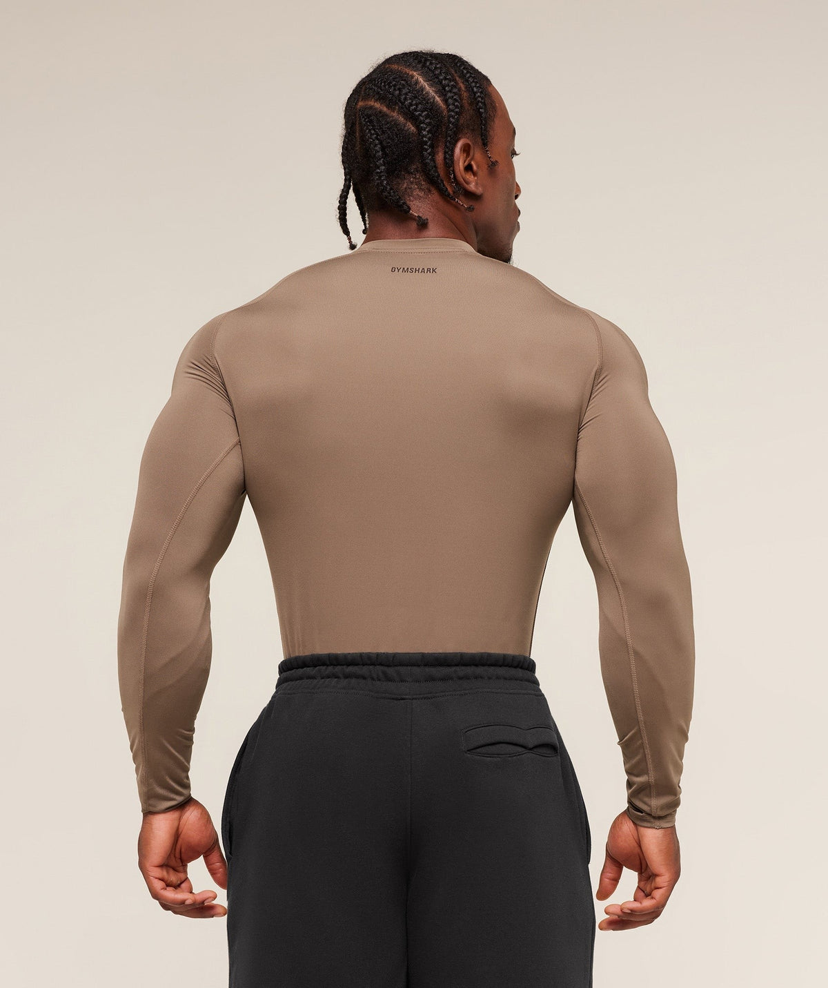 Gymshark Element Baselayer Long Sleeve Tee - Soul Brown/Archive Brown