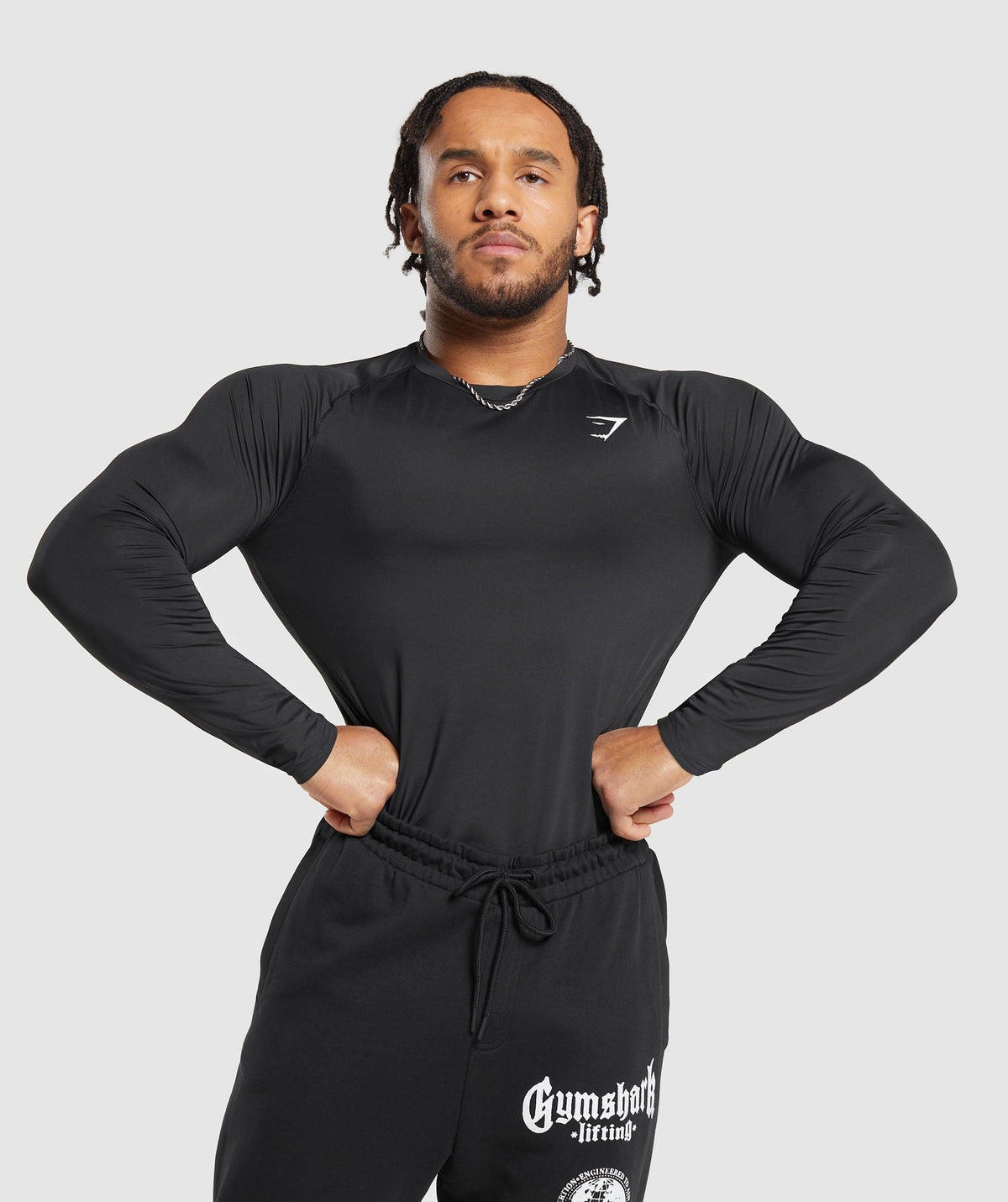 Gymshark Element Baselayer Long Sleeve Tee - Black