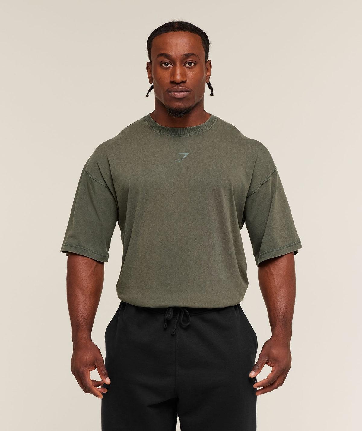 Gymshark Power Washed Tee - Strength Green