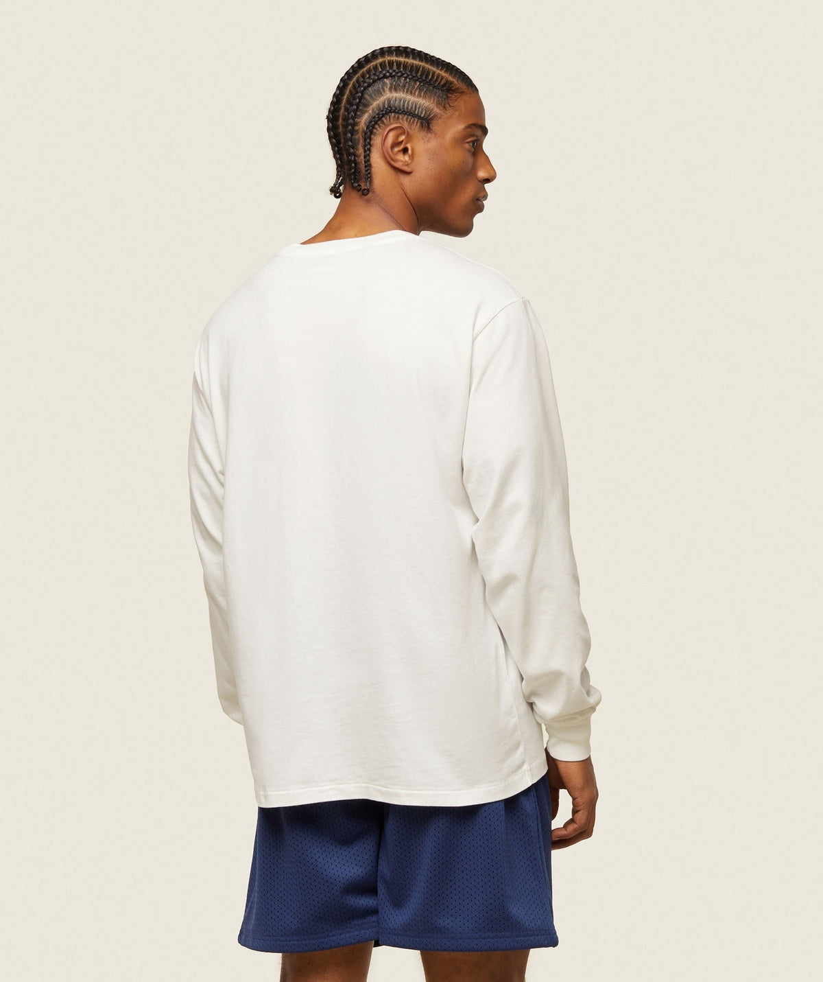 Gymshark Lifestyle Relaxed Long Sleeve Tee - Soft White