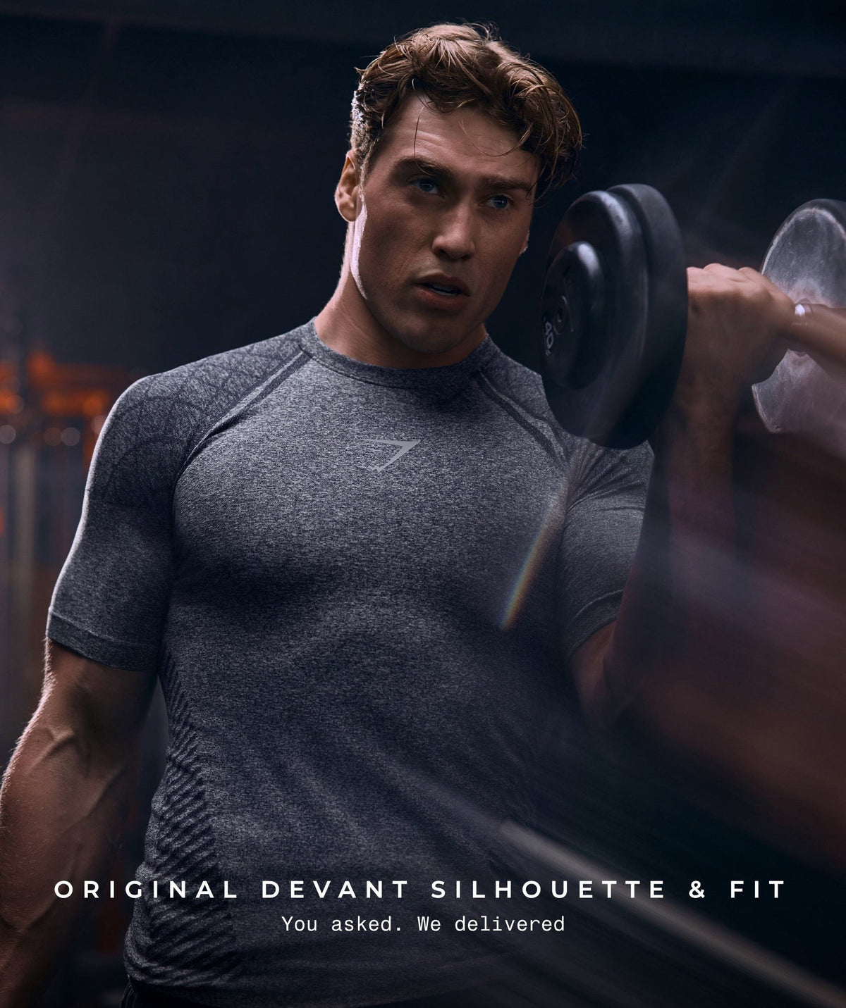 Gymshark Devant Seamless Tee - Heavy Blue