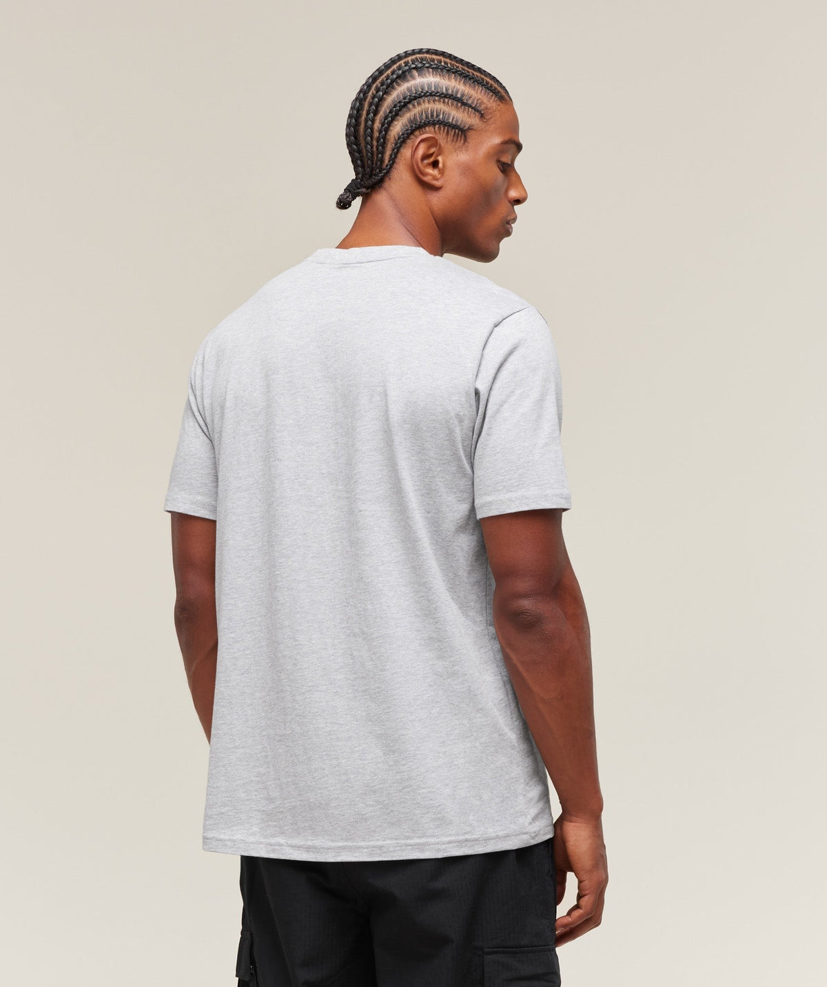 Gymshark Crest Tee - Light Grey Marl