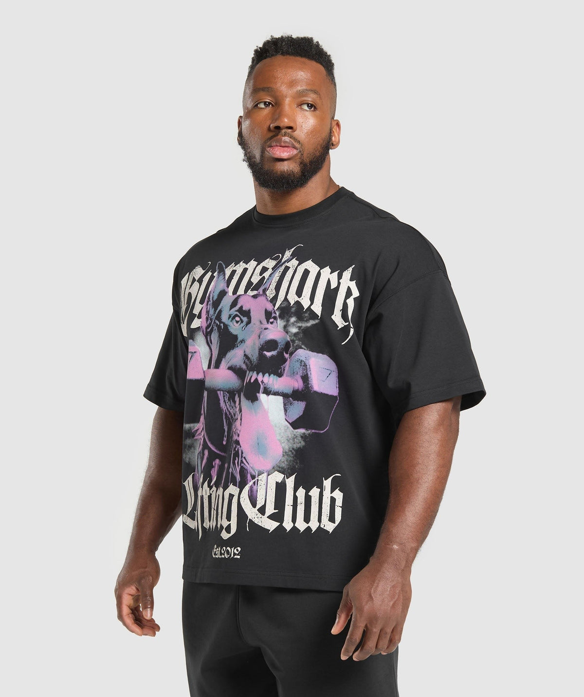 Gymshark Doberman Graphic Tee - Black