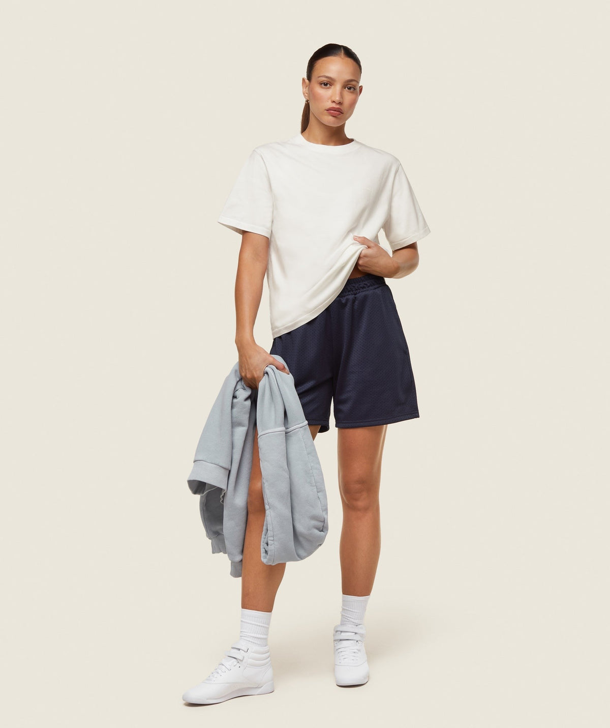Gymshark Comfort Regular SS Top - Soft White