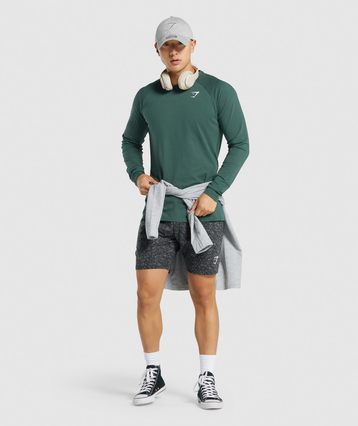 Gymshark Critical 2.0 Long Sleeve Tee - Dark Green