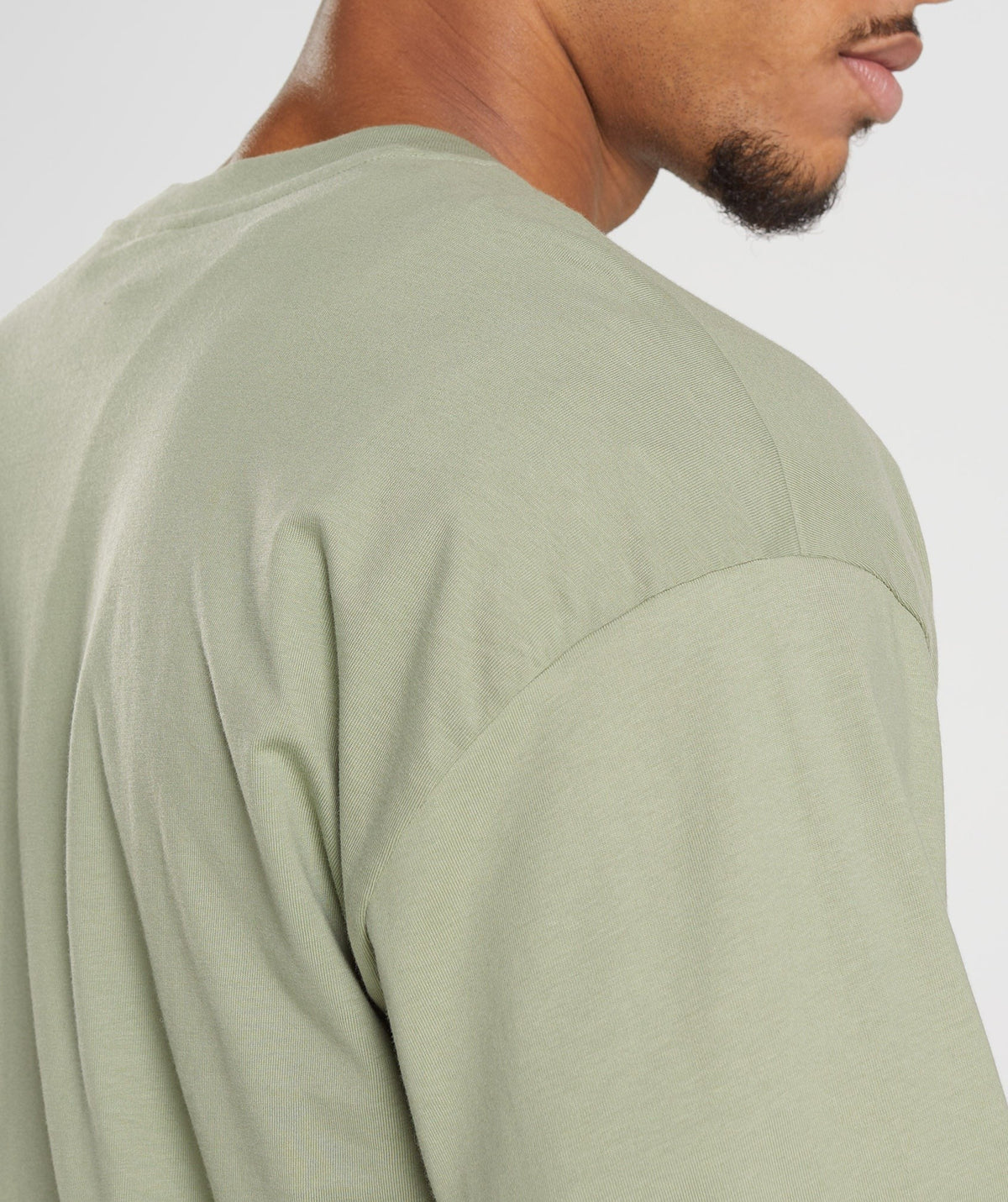 Gymshark Rest Day Sweats Long Sleeve Tee - Sage Green