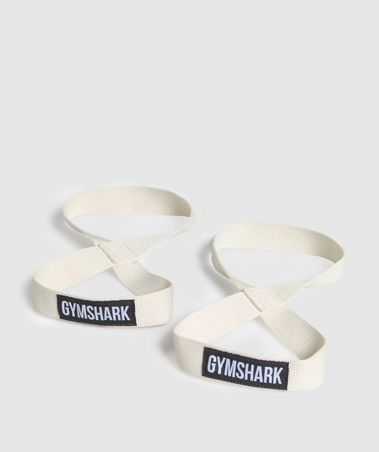 Gymshark Figure 8 Lifting Straps - Oat White