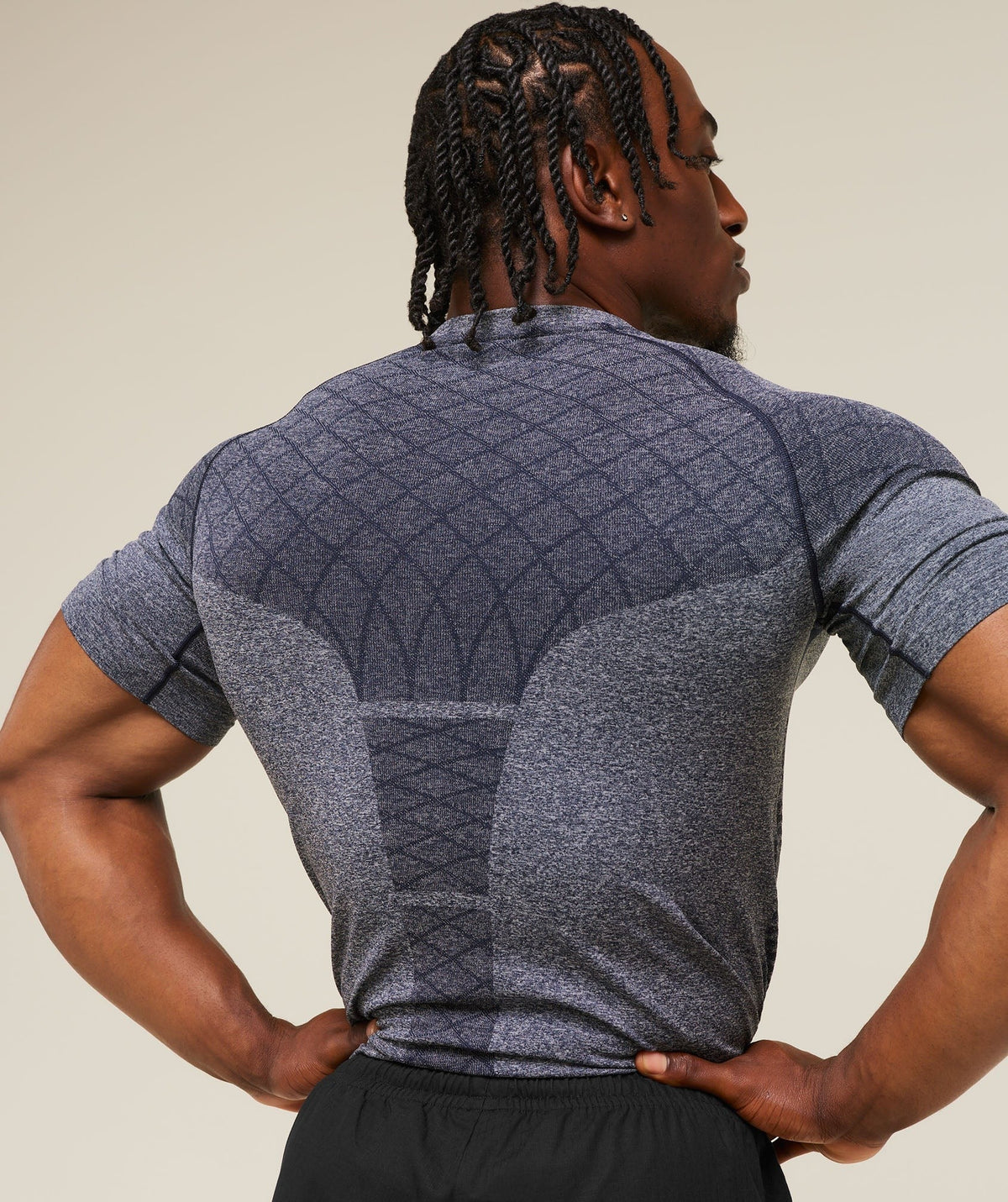 Gymshark Devant Seamless Tee - Heavy Blue