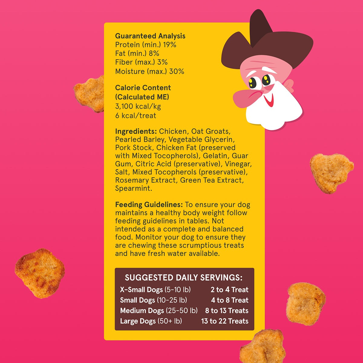 Clucky Nuggy Yumz Soft Baked Chicken Dog Treats, 24 oz