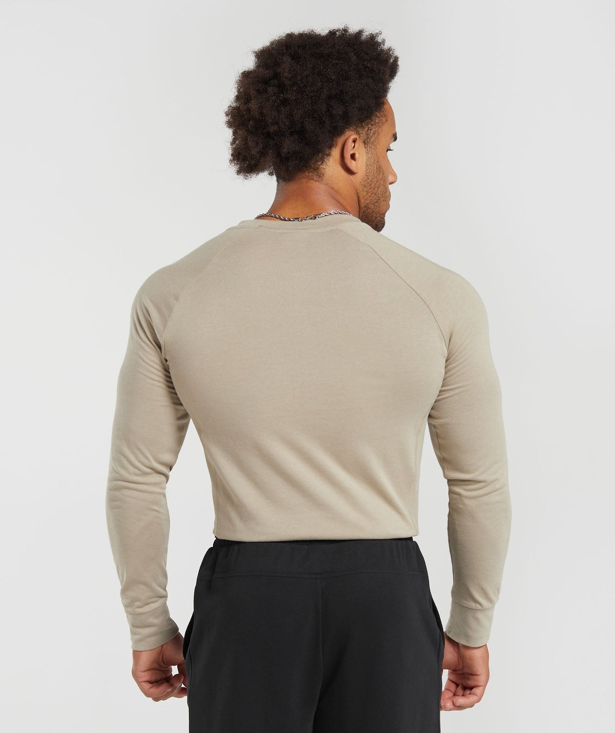 Gymshark Rest Day Essentials Henley - Sand Brown