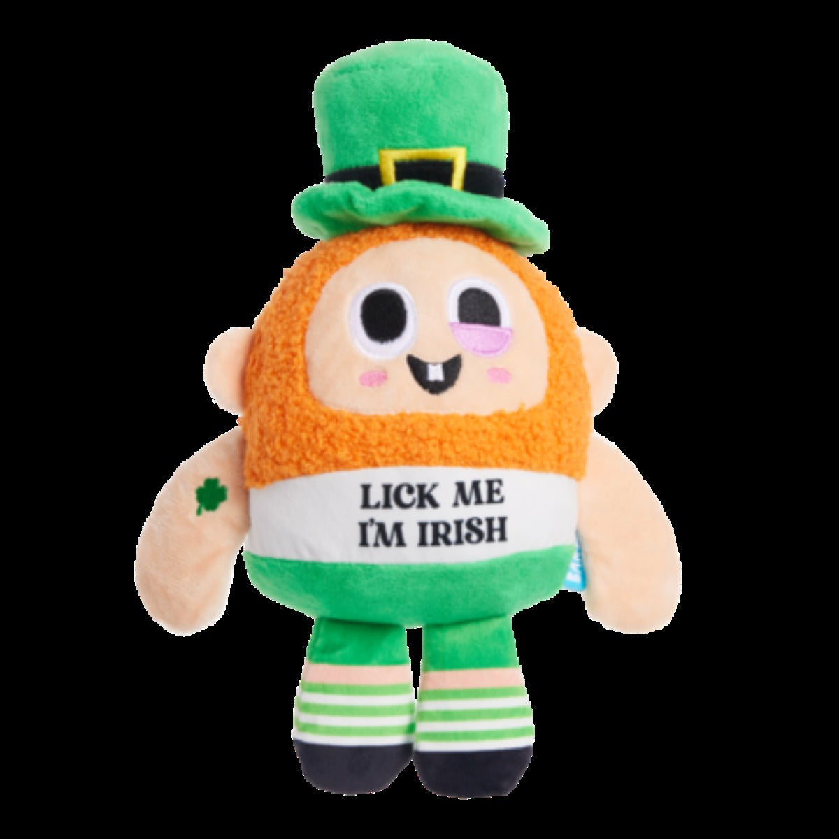 Lick Me Leprechaun Plush 2-in-1 Rip and Reveal + Gnaw Dog Toy