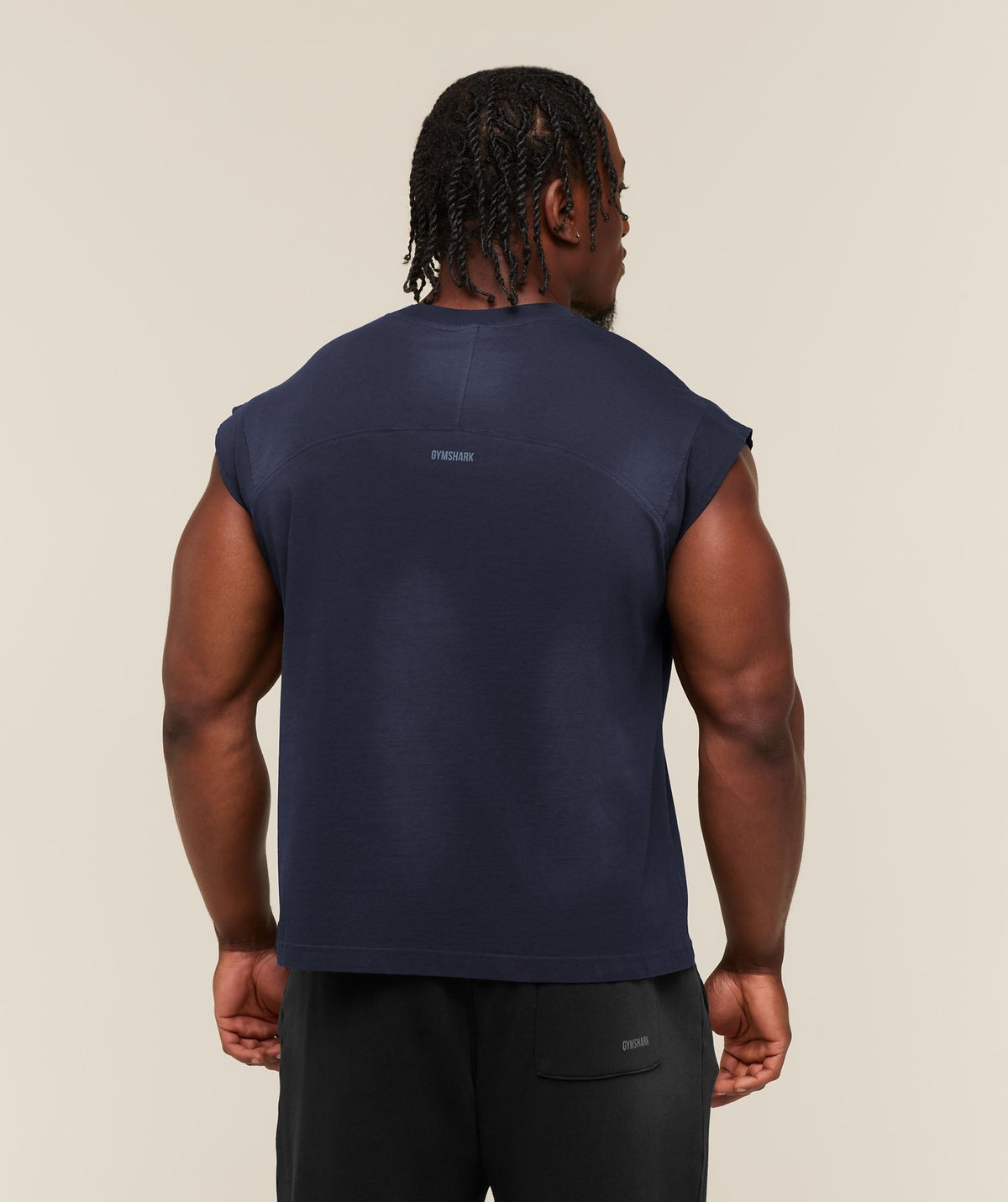 Gymshark GSLC Cut off tank - Heavy Blue/Wash