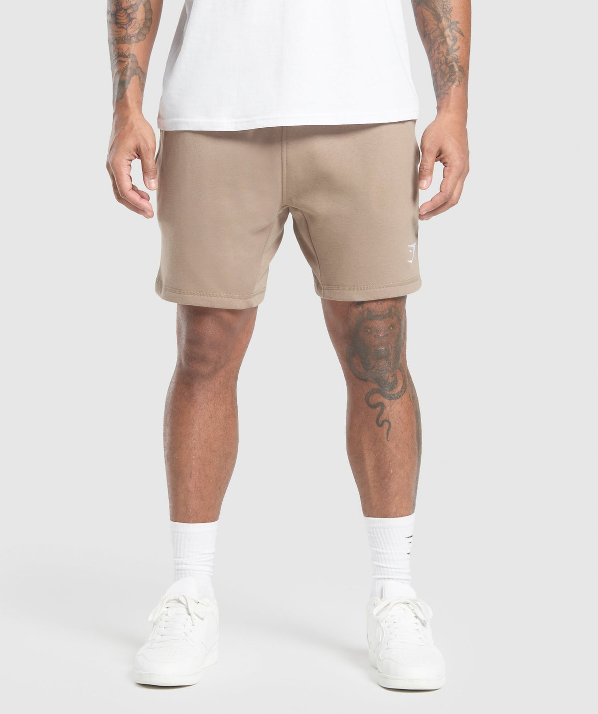Gymshark Crest 7" Shorts - Lifestyle Brown