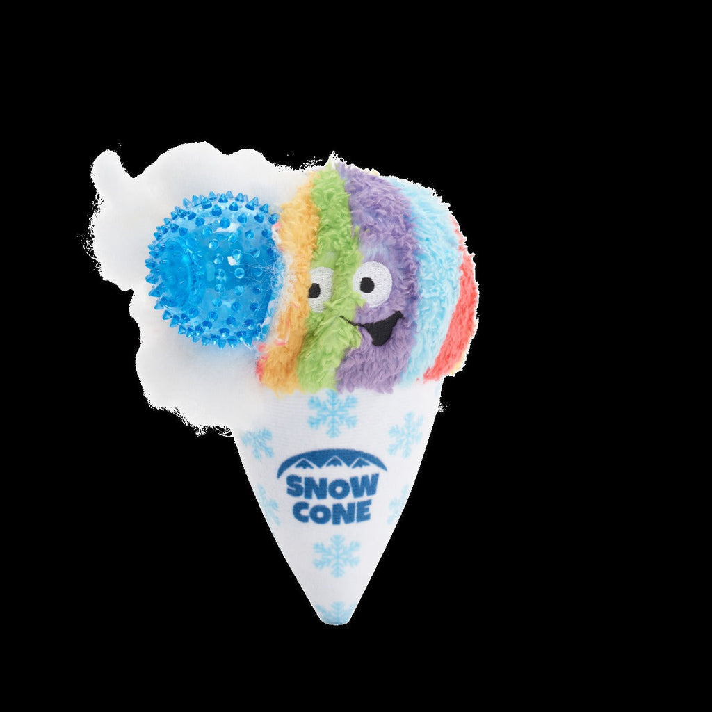 Throw Cone Plush 2-in-1 Fetch Dog Toy