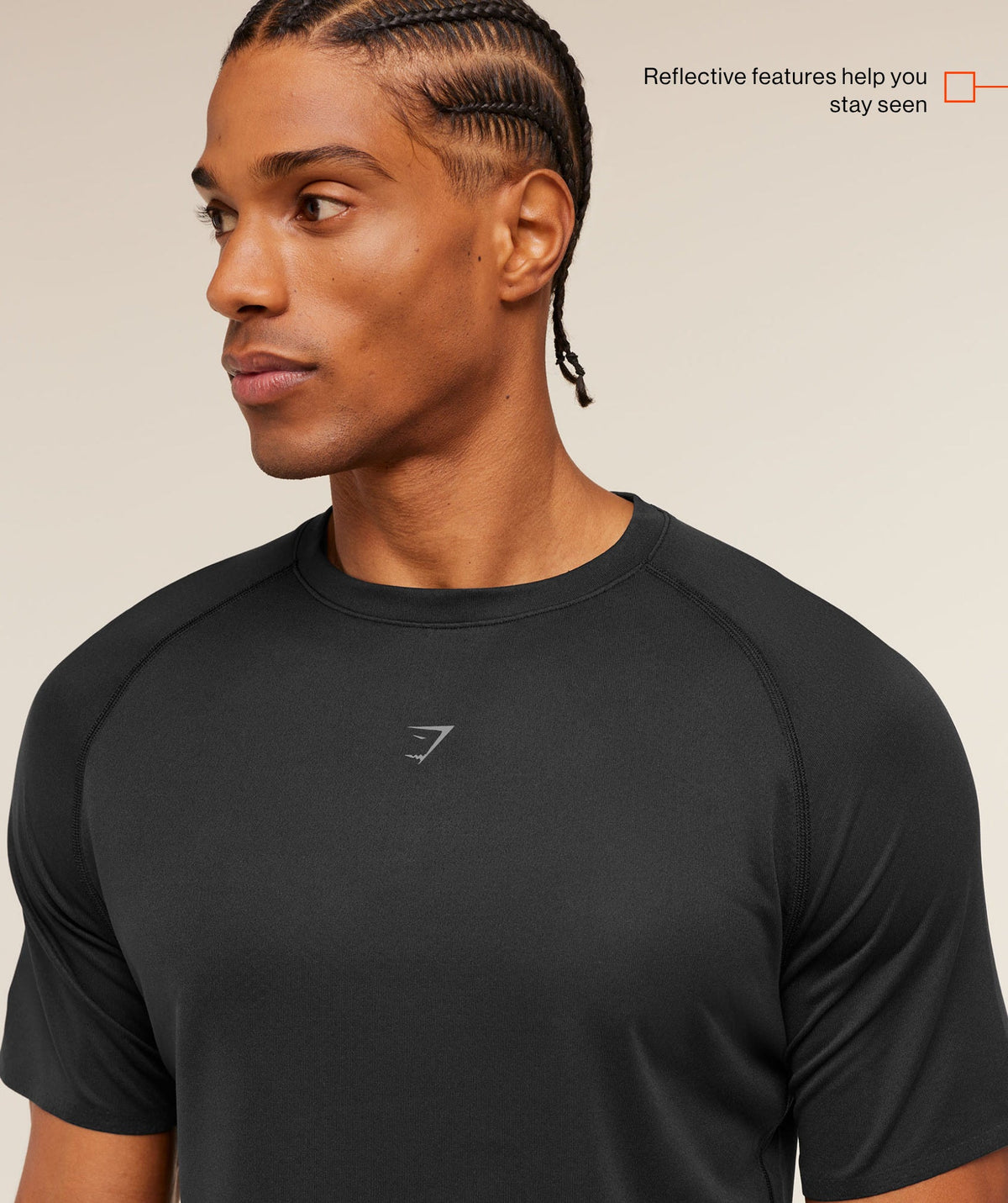 Gymshark Hybrid Engineered Jacquard Tee - Black
