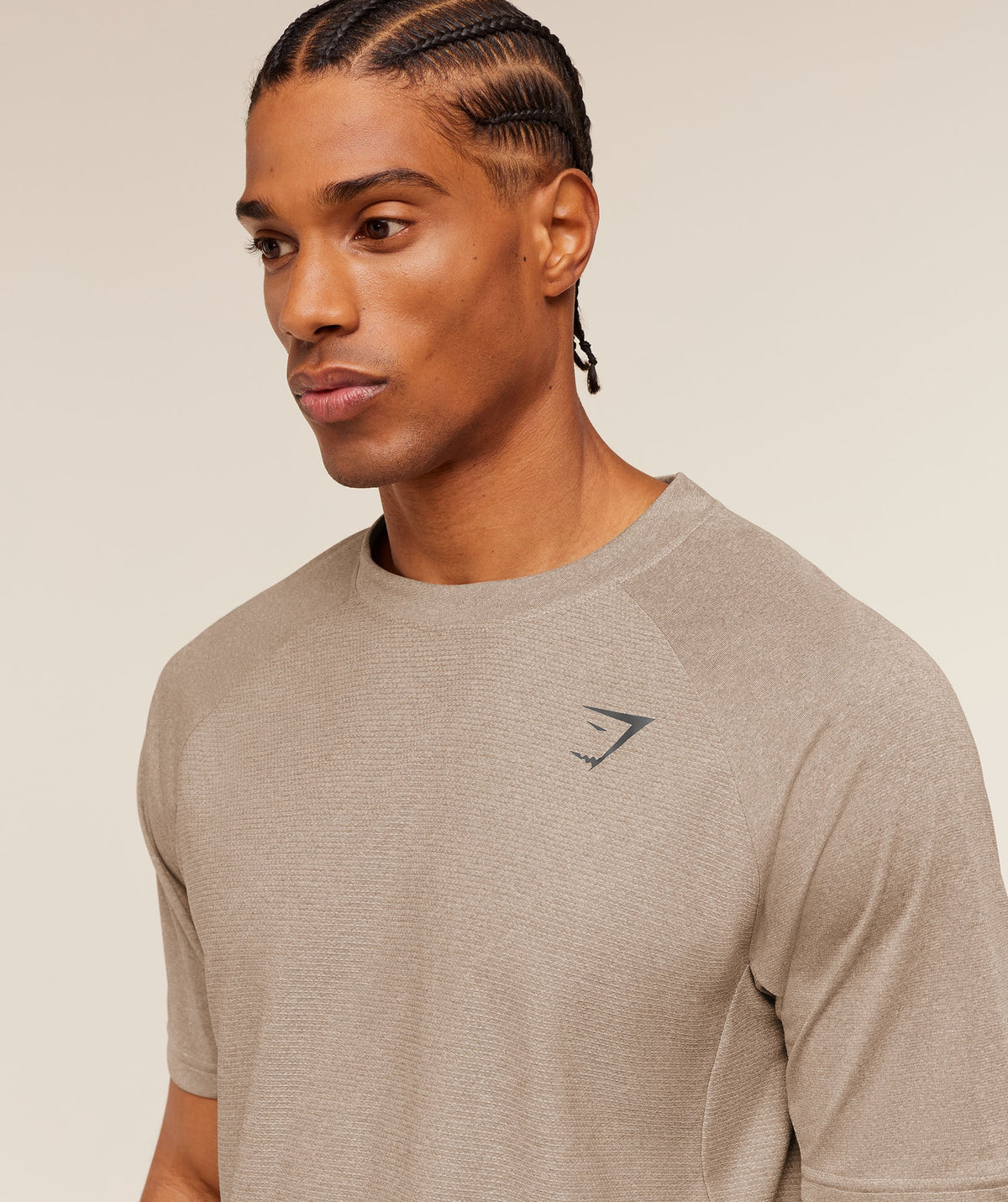 Gymshark Weekend Tee - Cement Brown/Tinted White