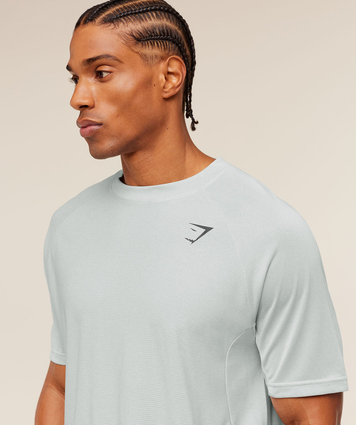 Gymshark Weekend Tee - Light Grey/White