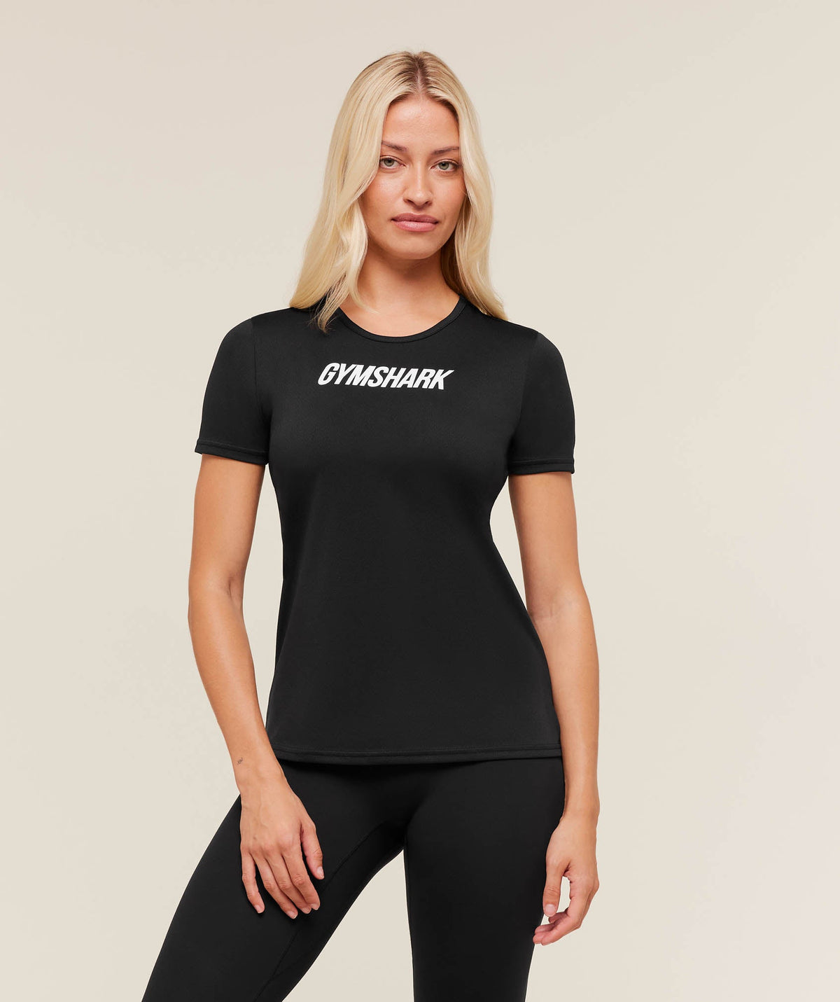 Gymshark Wordmark Graphic Tee - Black