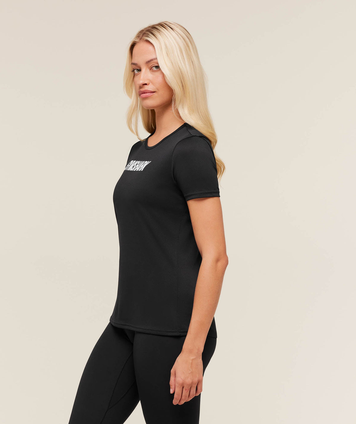 Gymshark Wordmark Graphic Tee - Black