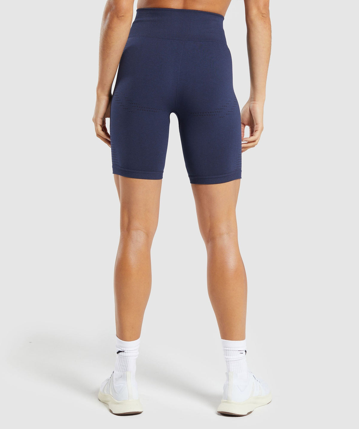 Gymshark Vital Seamless 7 inch Shorts - Heavy Blue/Marl