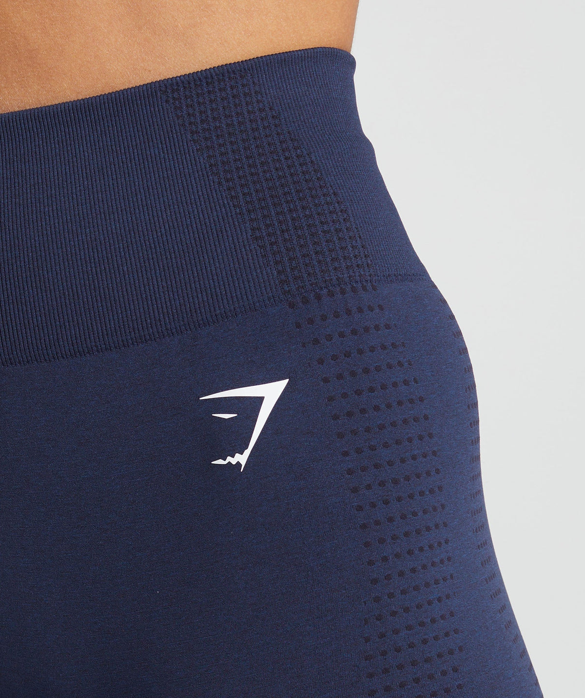 Gymshark Vital Seamless 7 inch Shorts - Heavy Blue/Marl