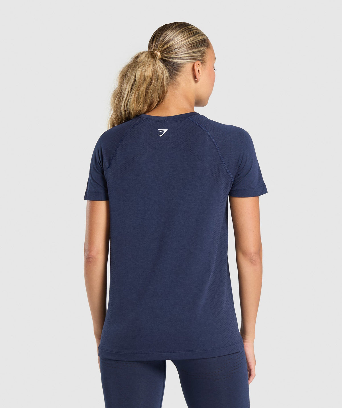 Gymshark Vital Seamless 2.0 Light Tee - Heavy Blue/Marl