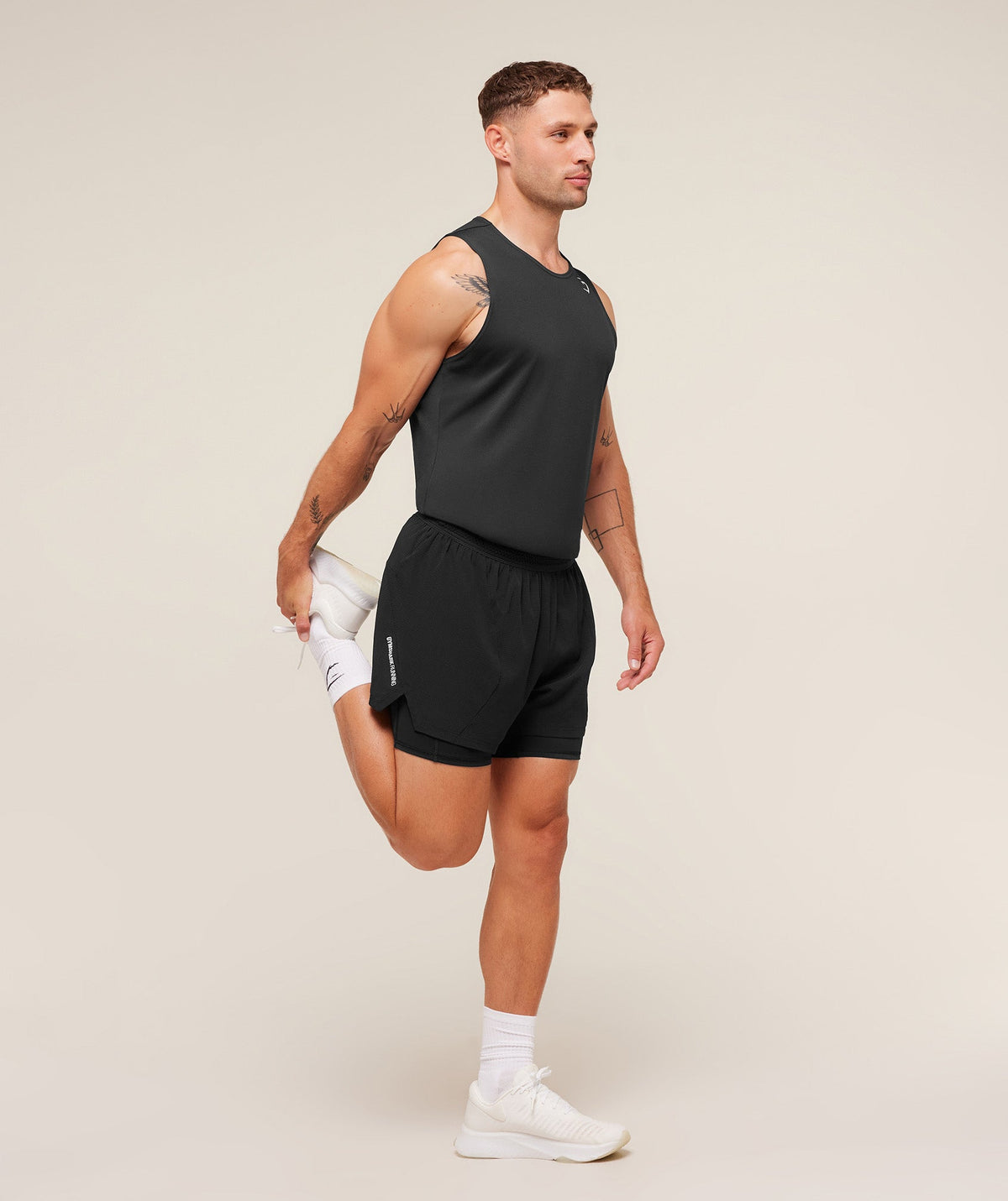 Gymshark Running 4" 2-in-1 Shorts - Black